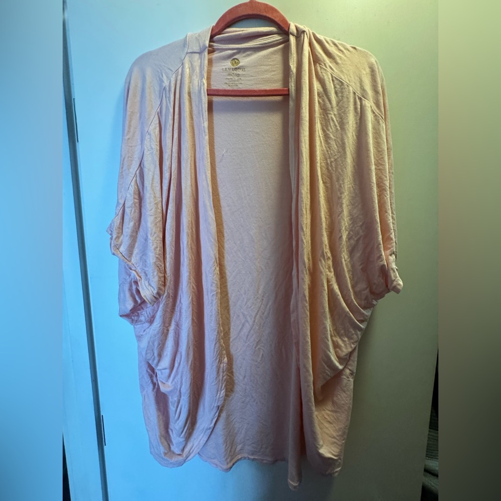 Lily Lotus Light Pink Drape Blouse